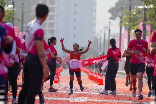 Race photo from Smartfren Run 2025 