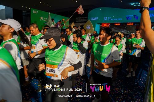 Race photo from BAF LIONS RUN 2024