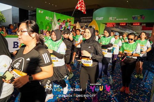 Race photo from BAF LIONS RUN 2024