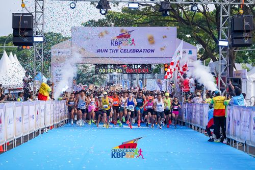 Race photo from CISANGKAN KBP CITY RUN 2025