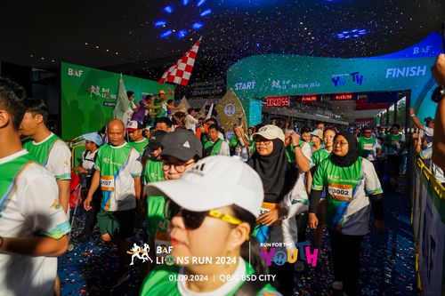 Race photo from BAF LIONS RUN 2024
