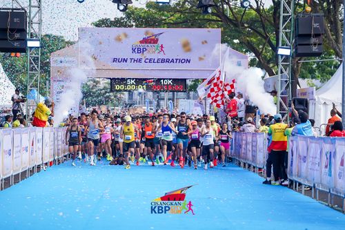Race photo from CISANGKAN KBP CITY RUN 2025