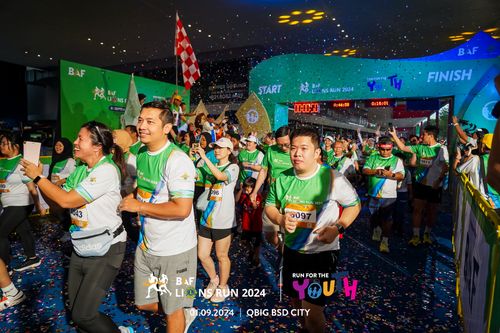 Race photo from BAF LIONS RUN 2024