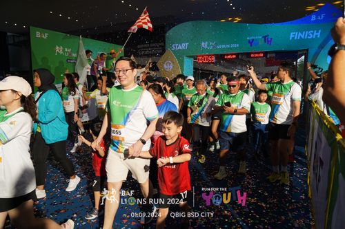 Race photo from BAF LIONS RUN 2024
