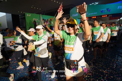 Race photo from BAF LIONS RUN 2024