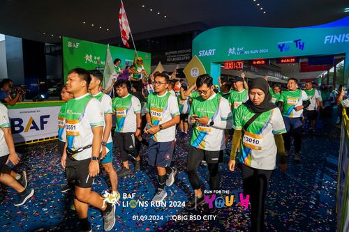 Race photo from BAF LIONS RUN 2024