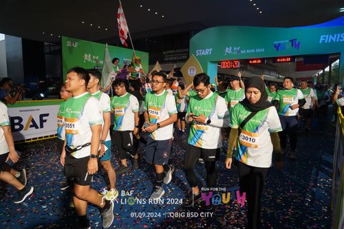 Race photo from BAF LIONS RUN 2024