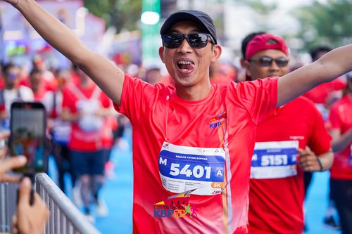 Race photo from CISANGKAN KBP CITY RUN 2025