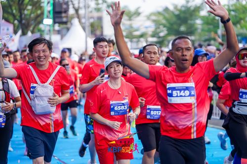 Race photo from CISANGKAN KBP CITY RUN 2025