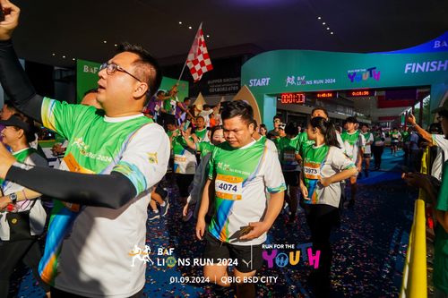 Race photo from BAF LIONS RUN 2024