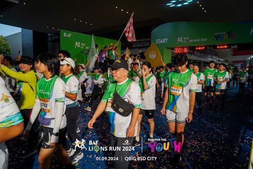 Race photo from BAF LIONS RUN 2024
