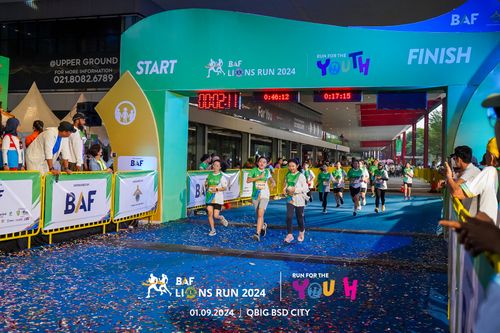 Race photo from BAF LIONS RUN 2024