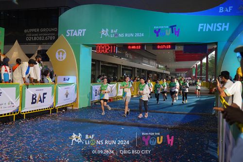 Race photo from BAF LIONS RUN 2024