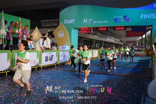 Race photo from BAF LIONS RUN 2024
