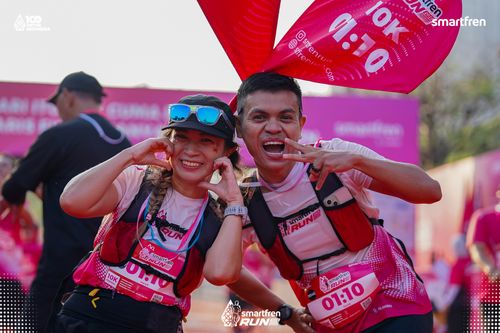 Race photo from Smartfren Run 2025 