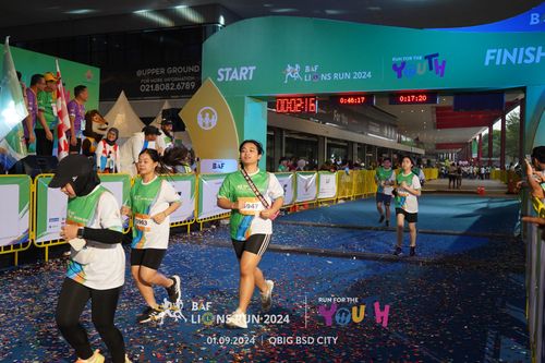 Race photo from BAF LIONS RUN 2024