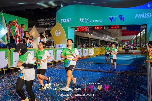 Race photo from BAF LIONS RUN 2024