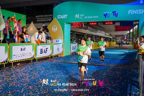 Race photo from BAF LIONS RUN 2024