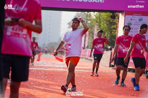 Race photo from Smartfren Run 2025 