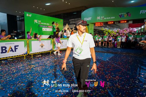 Race photo from BAF LIONS RUN 2024