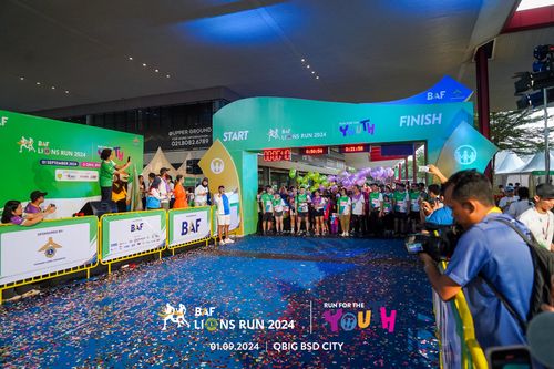 Race photo from BAF LIONS RUN 2024