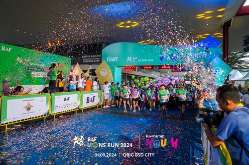 Race photo from BAF LIONS RUN 2024