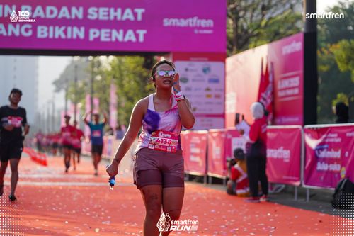 Race photo from Smartfren Run 2025 