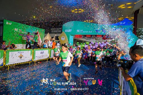 Race photo from BAF LIONS RUN 2024