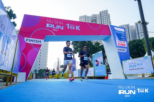 Race photo from Nu Skin Run 10K
