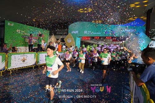 Race photo from BAF LIONS RUN 2024