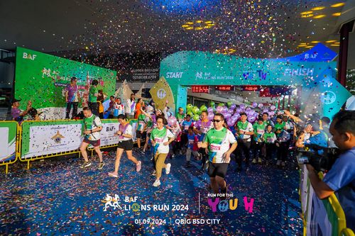 Race photo from BAF LIONS RUN 2024