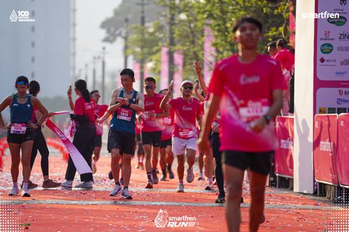 Race photo from Smartfren Run 2025 