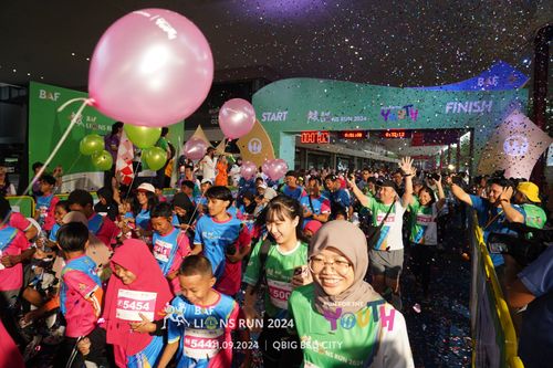Race photo from BAF LIONS RUN 2024