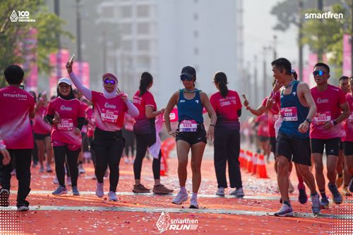 Race photo from Smartfren Run 2025 