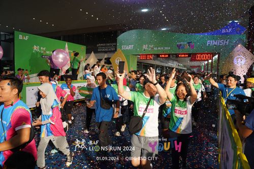 Race photo from BAF LIONS RUN 2024