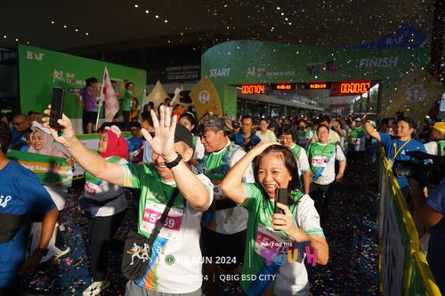 Race photo from BAF LIONS RUN 2024