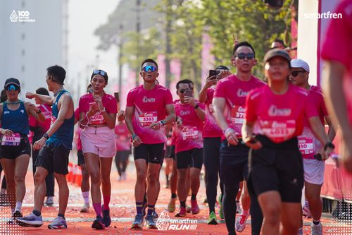 Race photo from Smartfren Run 2025 