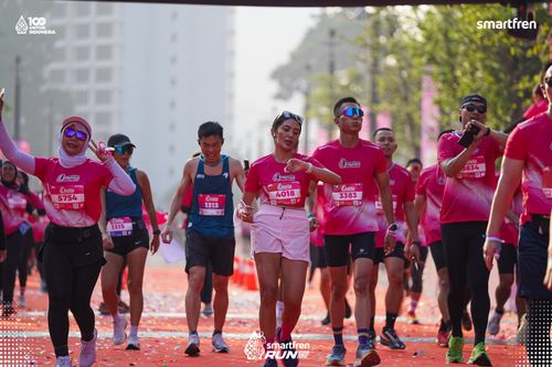 Race photo from Smartfren Run 2025 