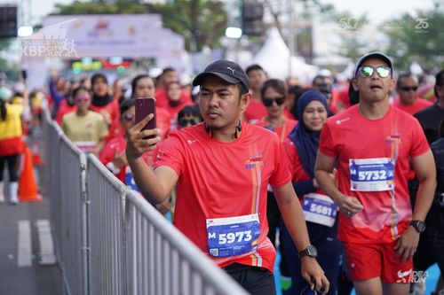 Race photo from CISANGKAN KBP CITY RUN 2025