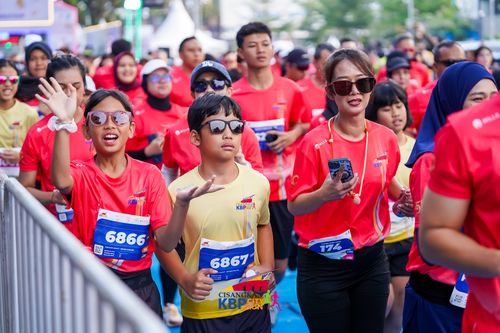 Race photo from CISANGKAN KBP CITY RUN 2025