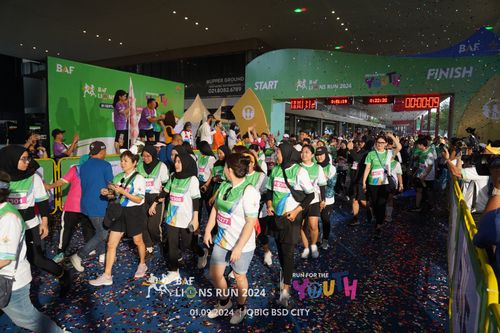 Race photo from BAF LIONS RUN 2024