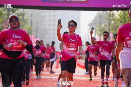 Race photo from Smartfren Run 2025 