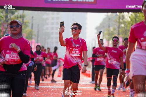 Race photo from Smartfren Run 2025 