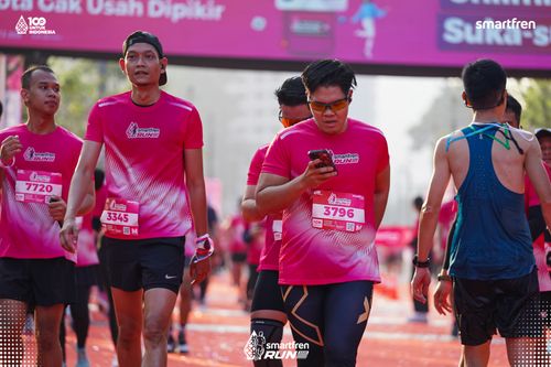 Race photo from Smartfren Run 2025 