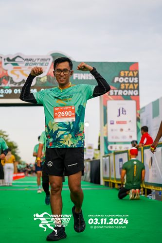 Race photo from Arutmin Borneo Run 2024