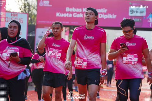 Race photo from Smartfren Run 2025 