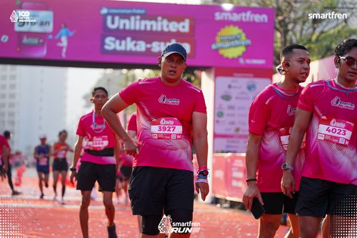 Race photo from Smartfren Run 2025 