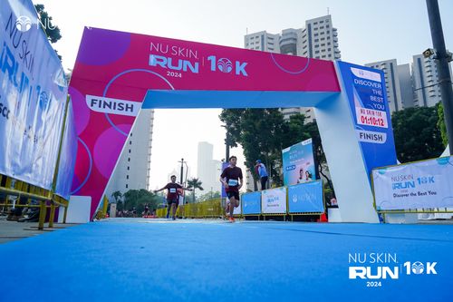 Race photo from Nu Skin Run 10K
