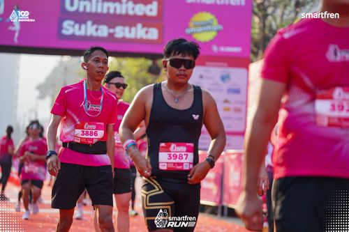 Race photo from Smartfren Run 2025 