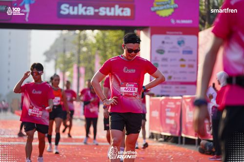 Race photo from Smartfren Run 2025 
